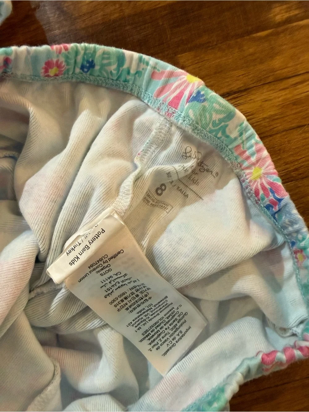 Lily Pulitzer x Pottery Barn Tight Fit Organic Cotton Pajamas. Size 8 (v1)